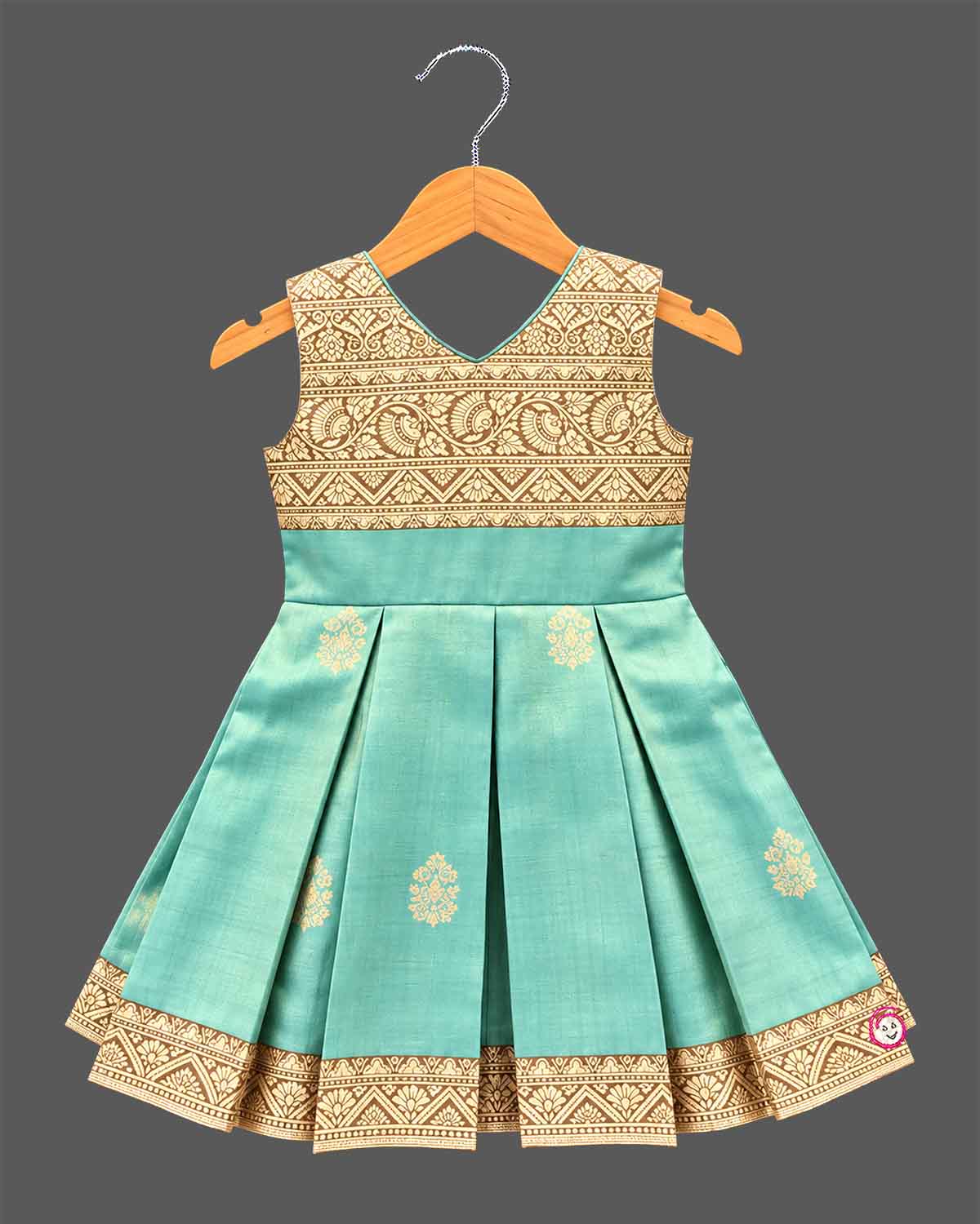 pattu pavadai frock infant ethnic wear silk cotton frock for temple visit