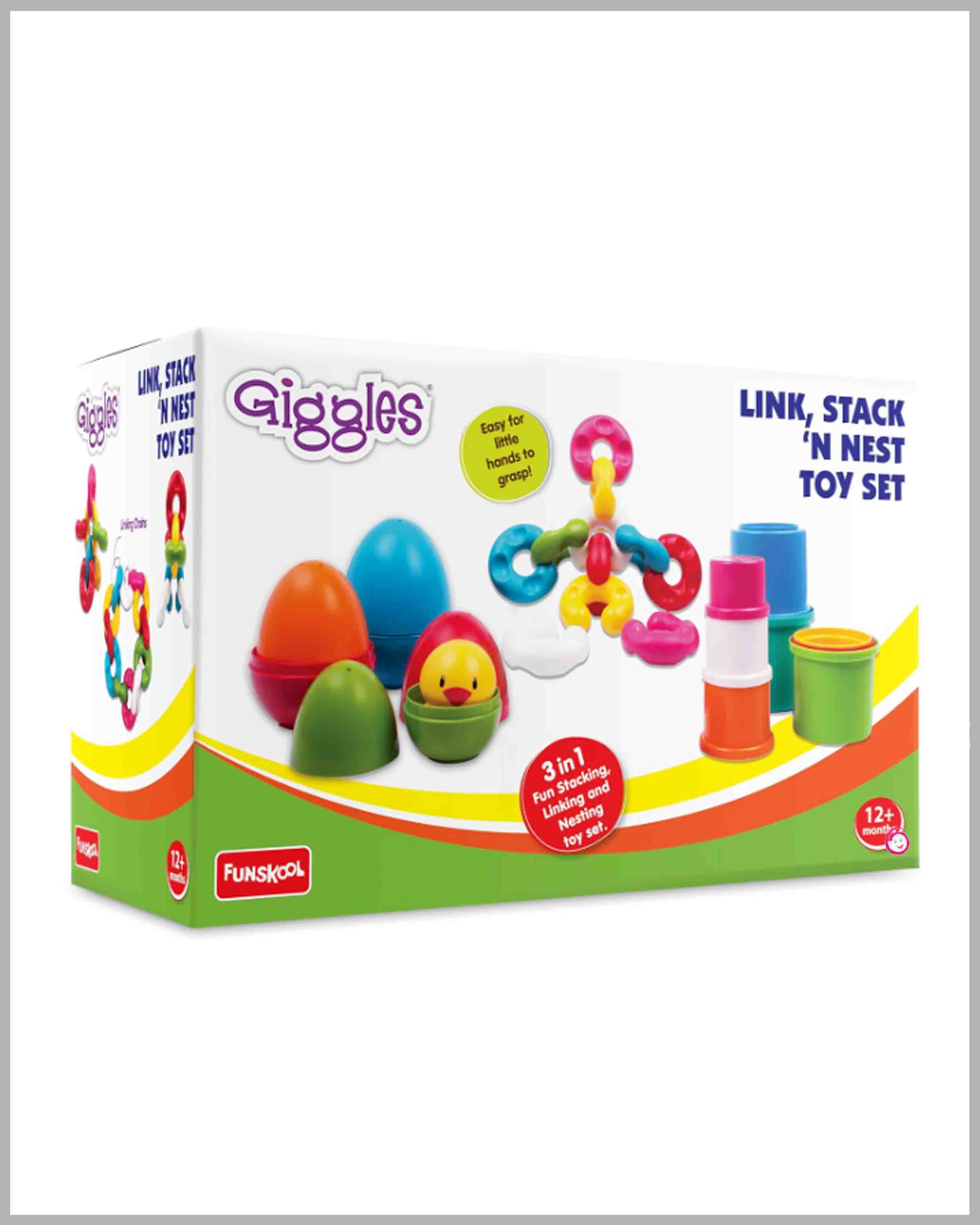 Funskool Link Stack N Nest Toy Set