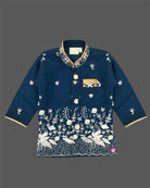 Boys embroidered silk sherwani set for wedding celebrations and festive ethnic functions