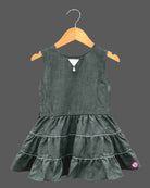 Little princess layered frock with printed jacket for girls western party wear