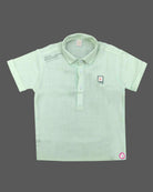 Boys Casual Collared Shirt and Cargo Shorts Two Piece Outfit