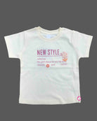 Little girl graphic t-shirt and printed floral skort shorts set