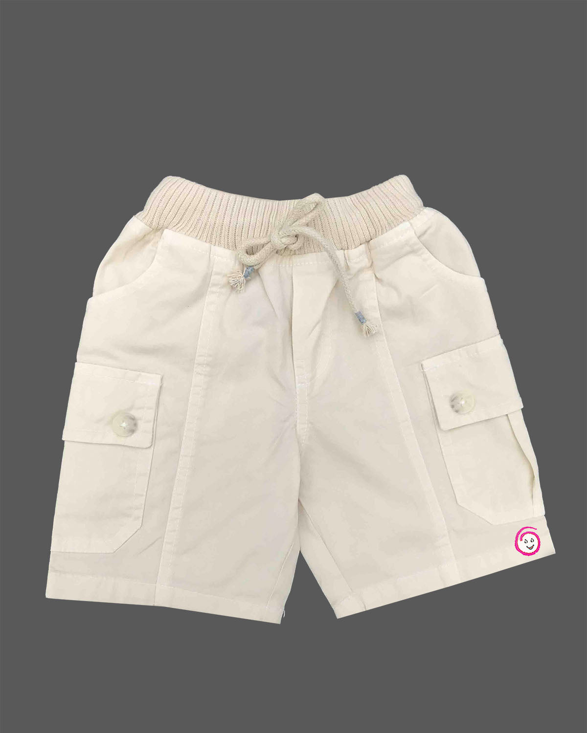 Little gentleman embroidered resort collar shirt and cargo shorts set for boys
