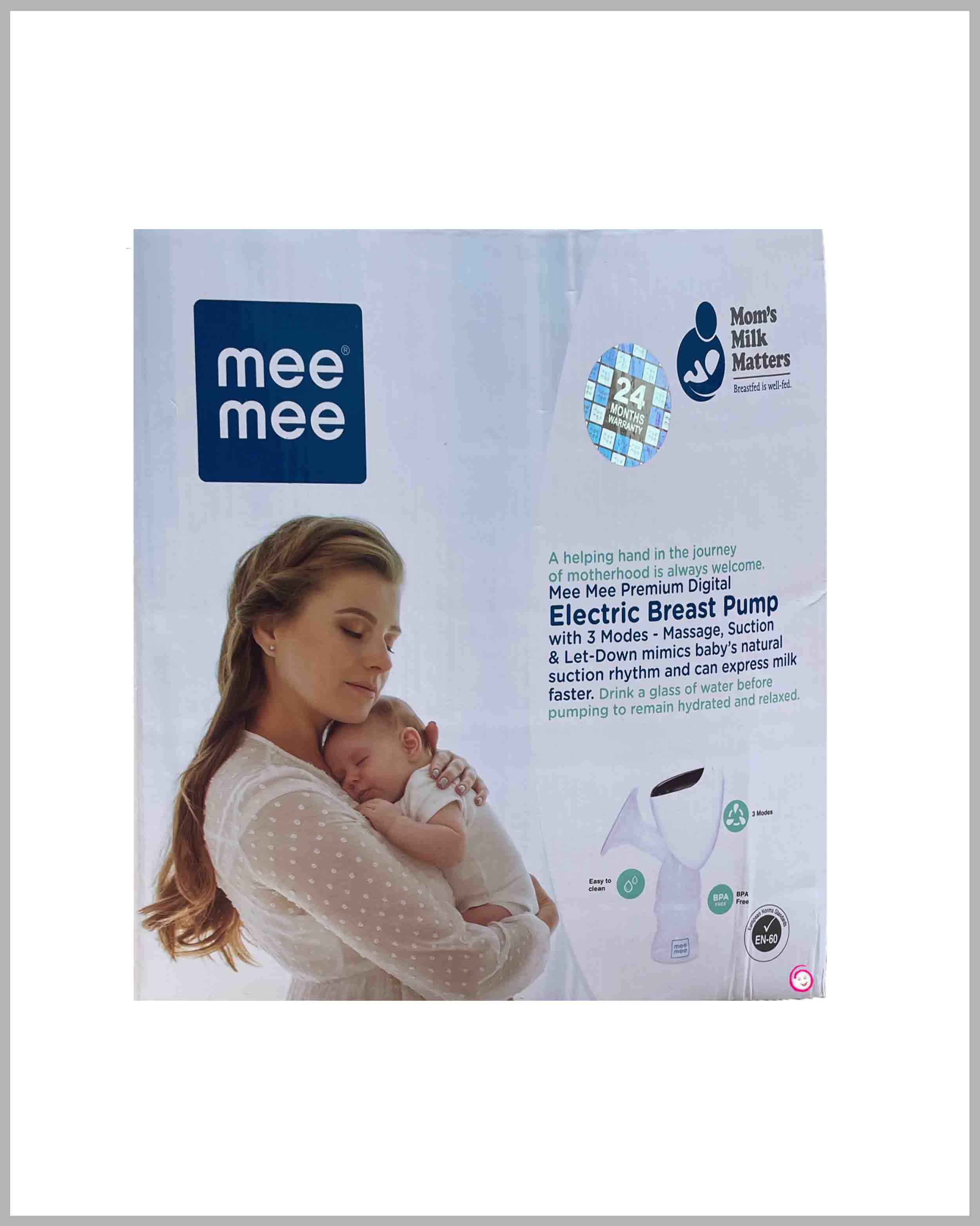 Buy Mee Mee Washable Cotton Maternity Breast Pads - White Online