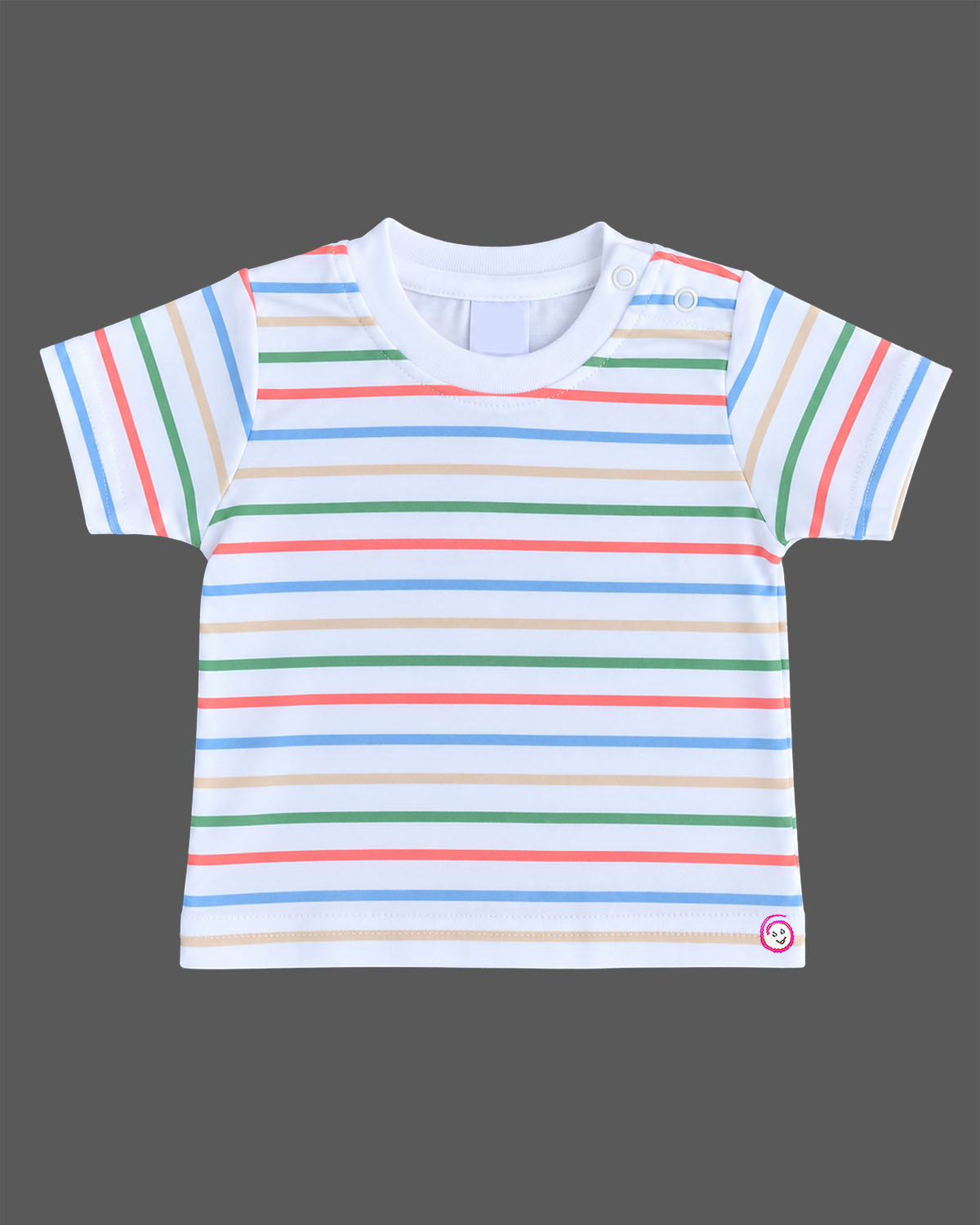 Baby boy striped t-shirt and green robot dungaree romper baby clothes set