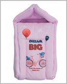 Quick dry baby kangaroo wrapper dream big printed carry bed - Baby Pink