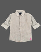 Boys plain casual shirt - Beige