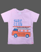 Trendy baby surf van cotton t shirt with short sleeves and crew neck
