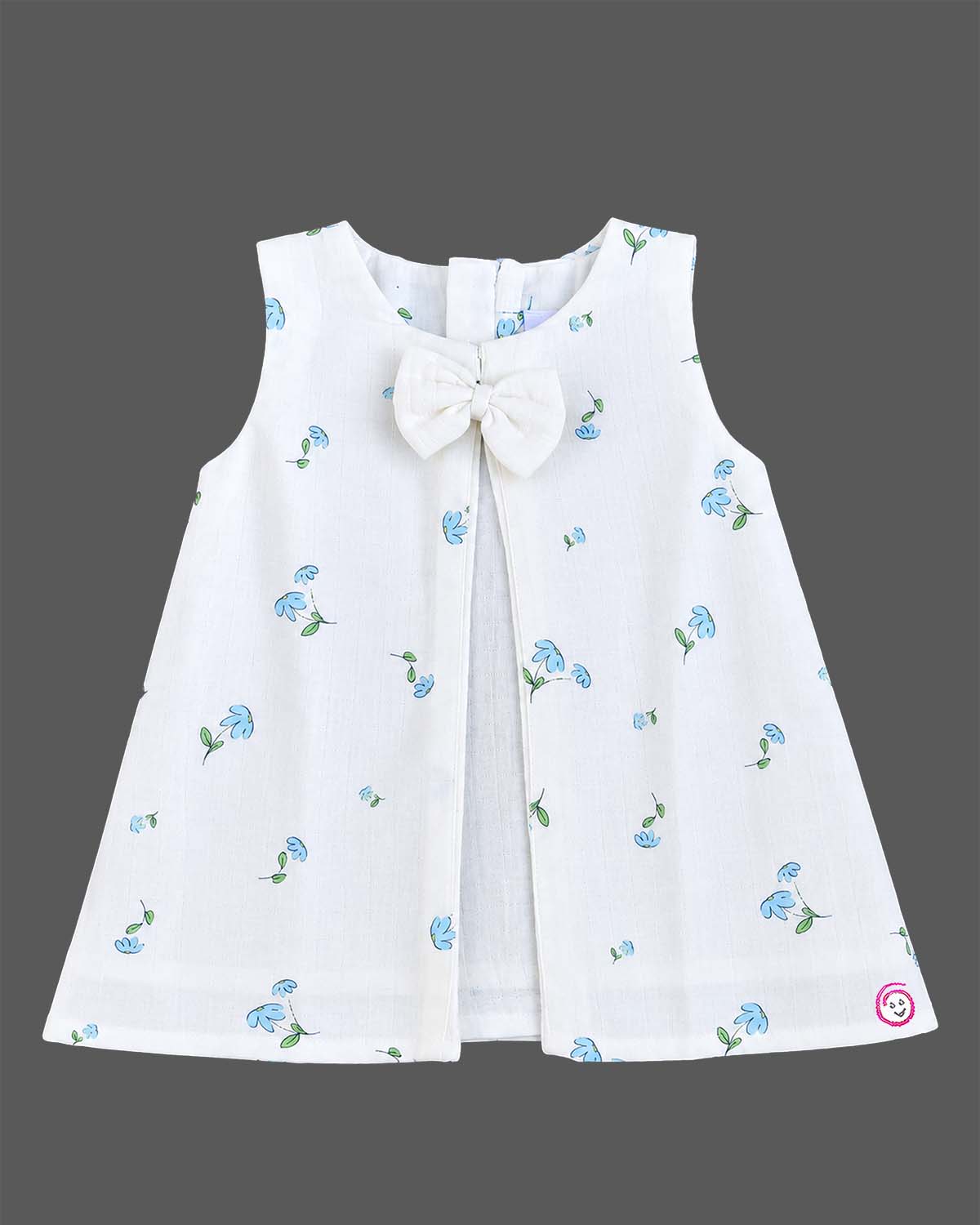 infants frock floral cotton dress for infant casual wear