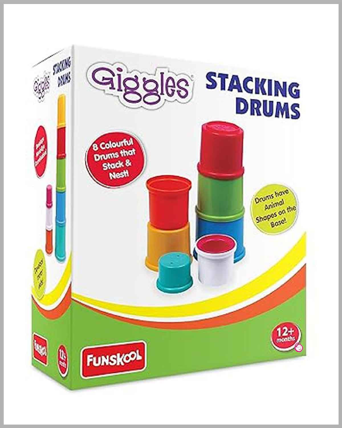 Giggles Funskool - Stacking Drums