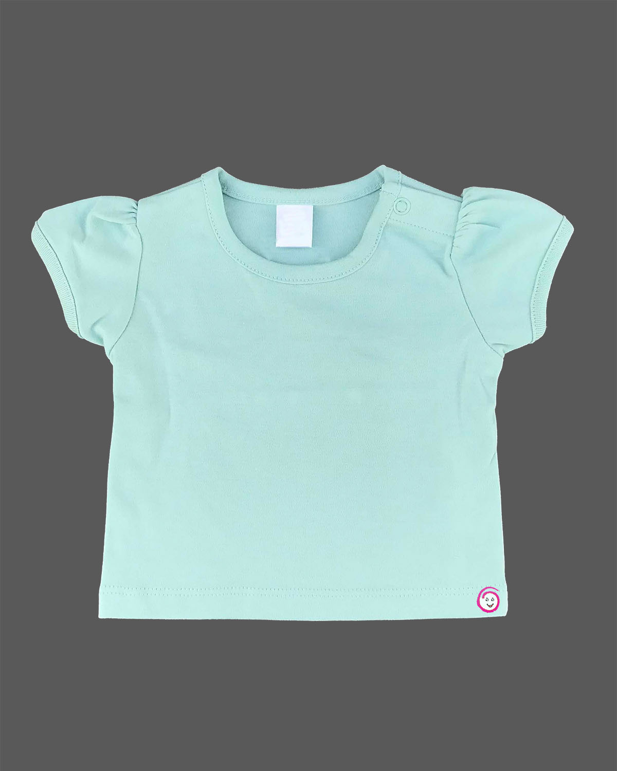 Mint green half sleeve t-shirt and white unicorn printed Candy House girls knitted cotton pinafore frock dress set for weekend and casual wear