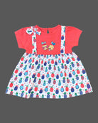 infants frock printed cotton casual dress for infant girls