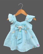 Precious Baby Girl square neck Casual Frock for Summer Playtime