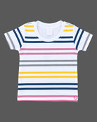 Infant cotton dungaree set and striped t-shirt for baby boy casual clothes and playwear