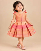 pattu pavadai frock infant ethnic wear pure silk frock for temple visit