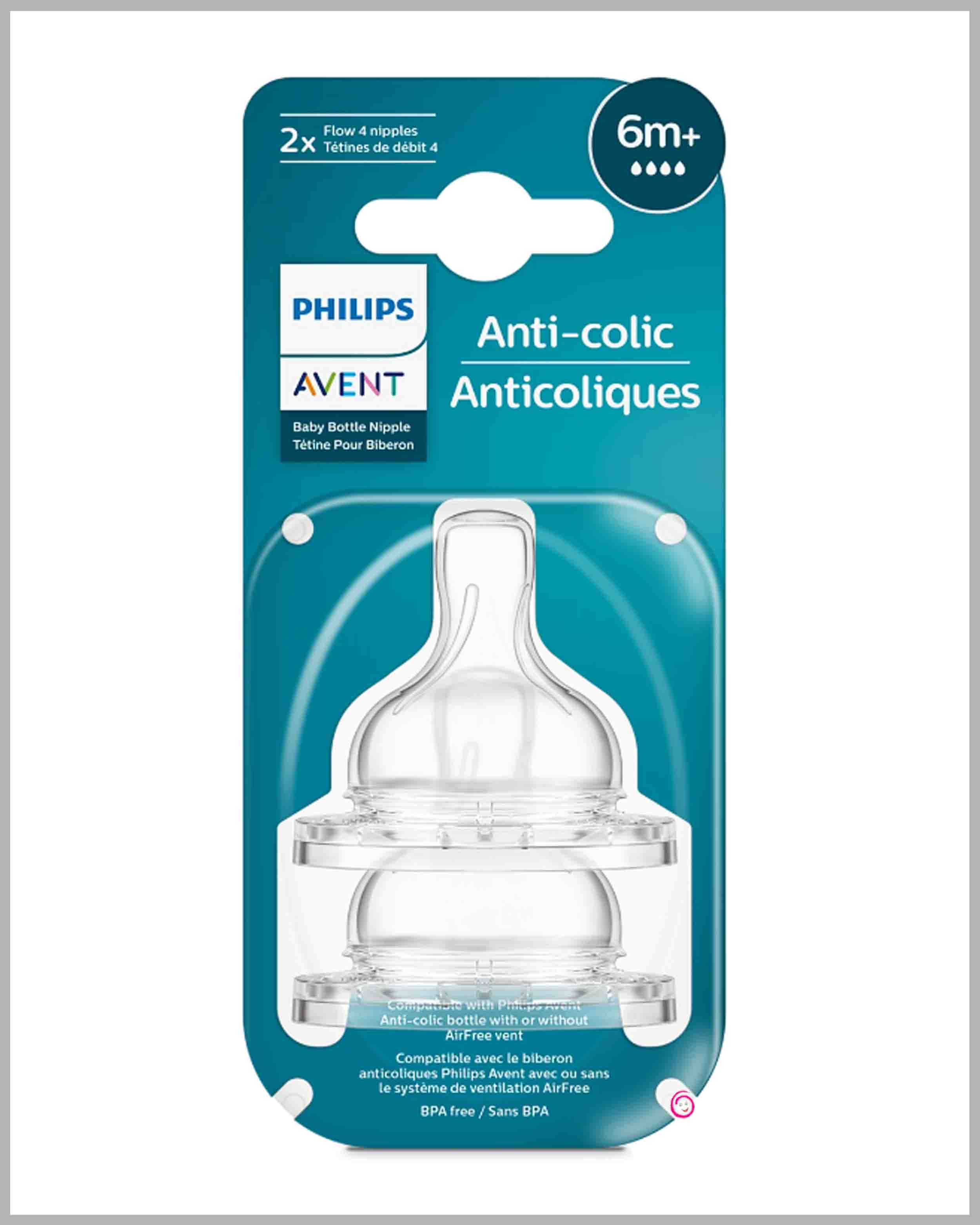 Philips Avent Anti-colic nipple (6M+)