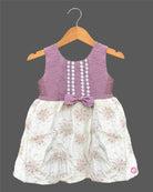 Young princess sleeveless sequined floral embroidered party frock