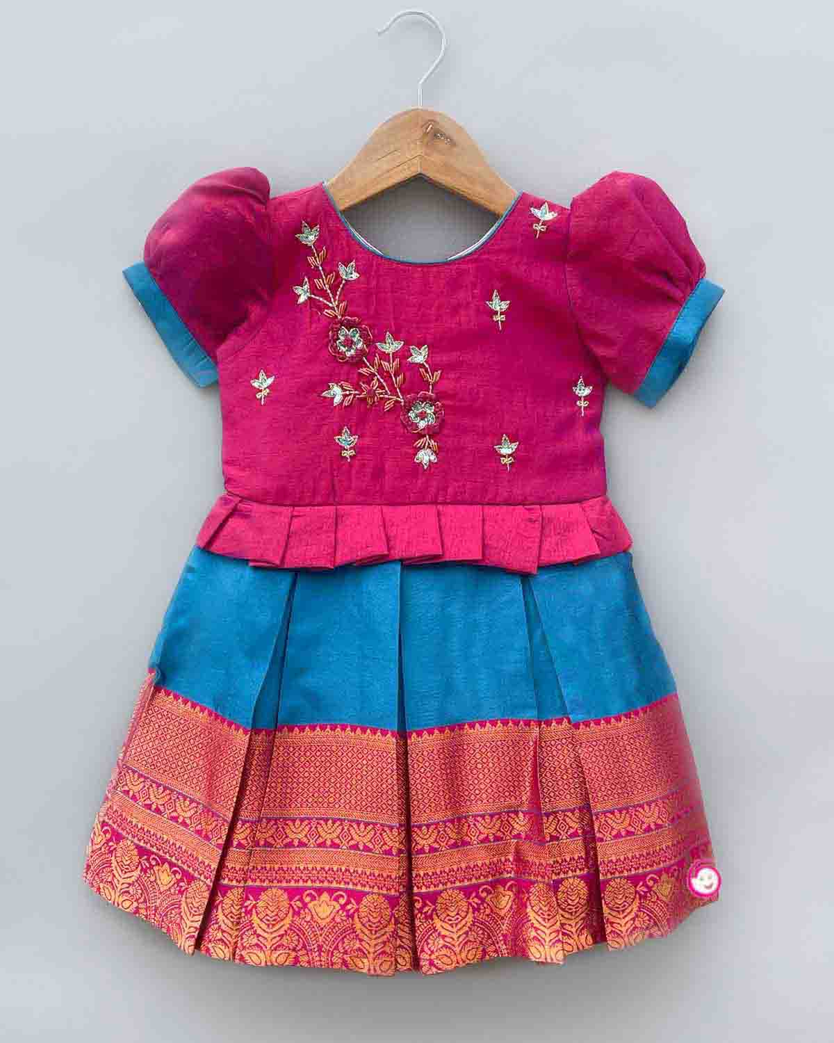 Silk Shivangi Baby Girls Pattu Frock at Rs 895 in Coimbatore | ID:  2850956696633