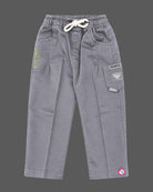 Kids Western Dress For Boys featuring a patterned collared shirt and drawstring pant.