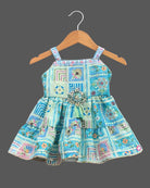 Girls elegant design with patiyala set - Sky Blue
