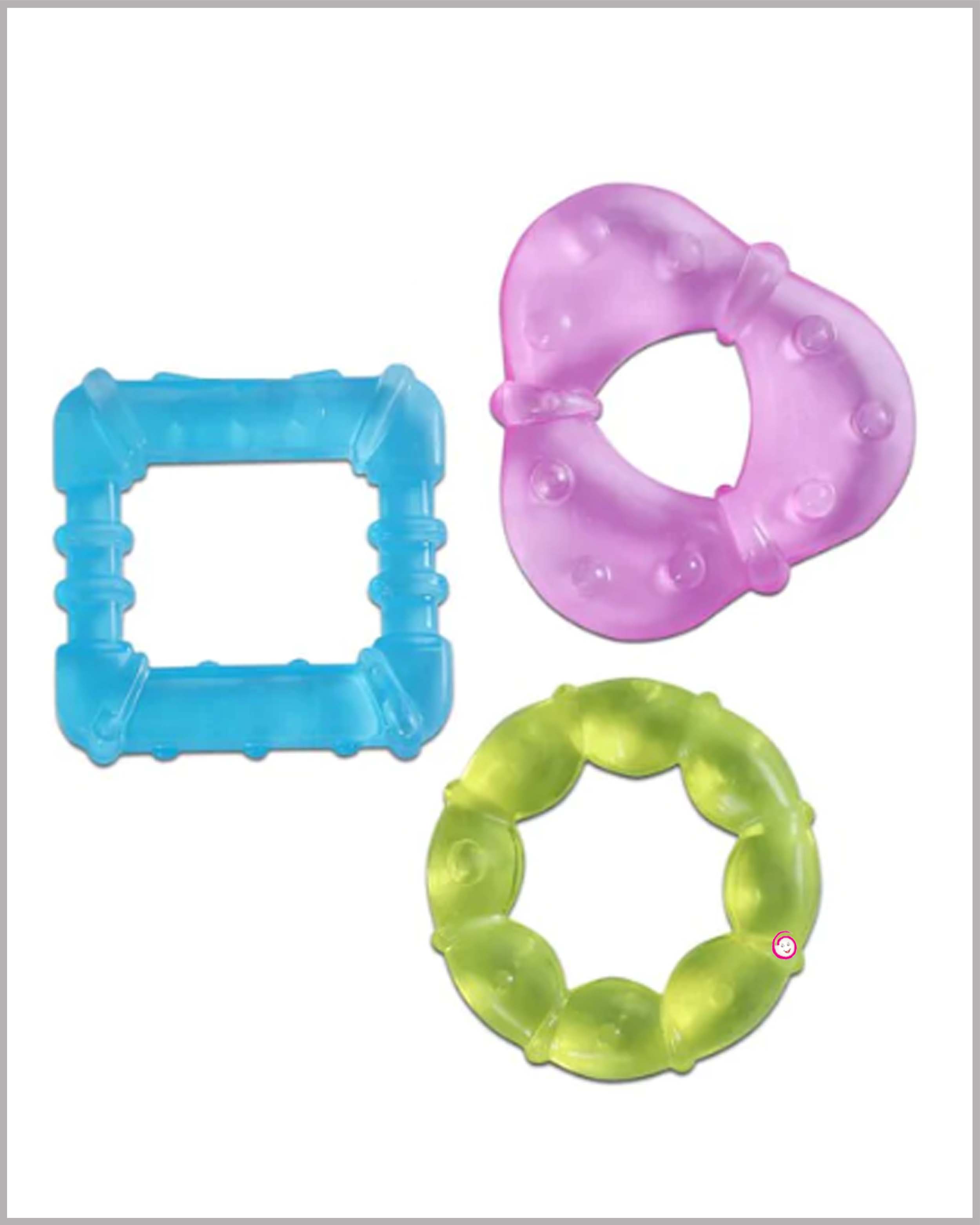 Gel filled teething sale rings