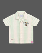 Toddler wearing  collar button-down shirt and shorts as baby boy western wear.