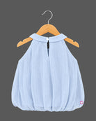 Little Designer Floral Top round Neck Sleeveless Western Wear Top