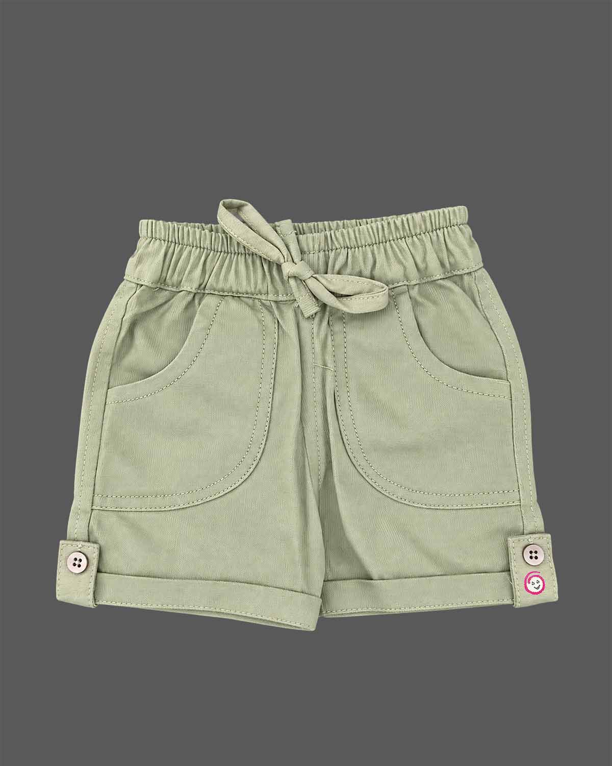 Infant cotton t-shirt with attached waistcoat and matching shorts set for boys casual wear