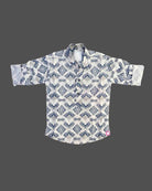 Boys diamond design with full sleeve shirt - Ariel Blue