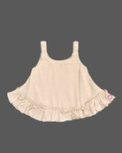 Infant cotton ruffle top dress for infant baby clothes for casual outing
