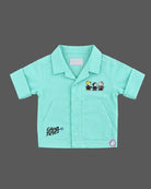 western dress for boys featuring a camp collar shirt and pocket pants