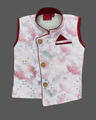 Boys embroidery kurta and dhoti - Baby Pink