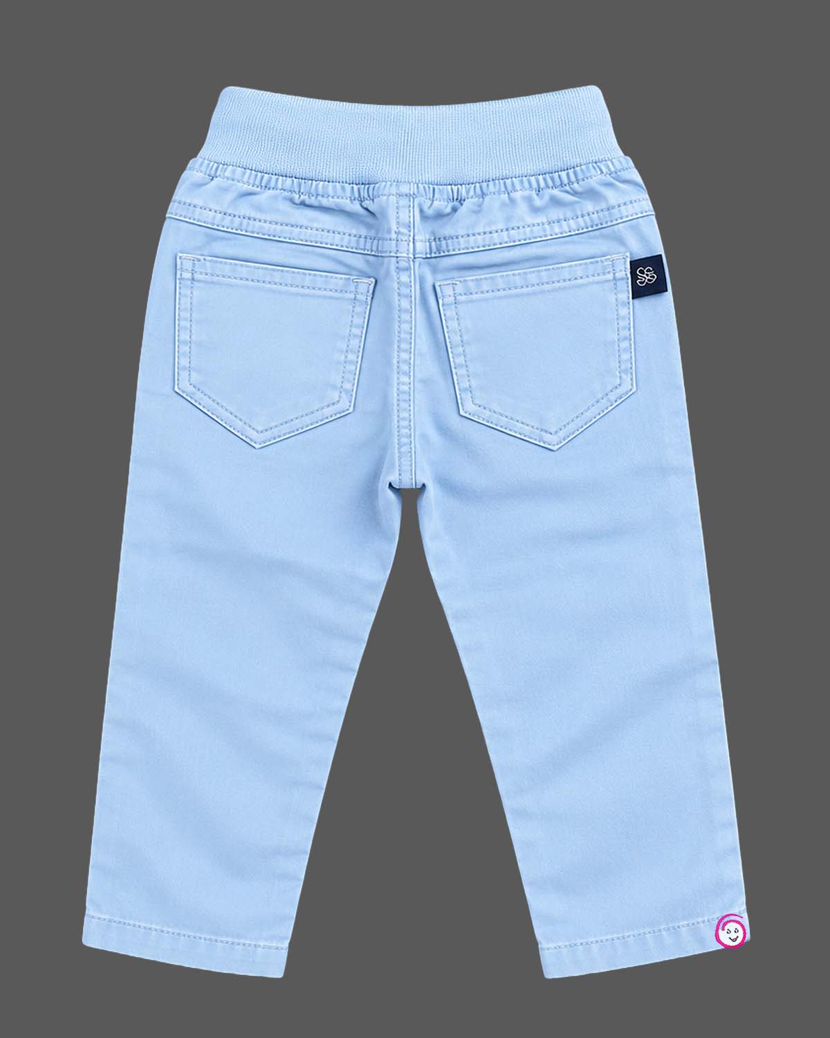 Toddler drawstring twill pant featuring an elastic waistband for dress for boys styling.