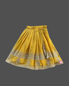 Girls printed with sequin ethnic choli - Yellow