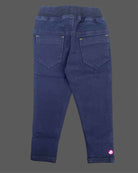 Stretch denim trousers for kids with drawstring waist and functional pockets party wear for boys