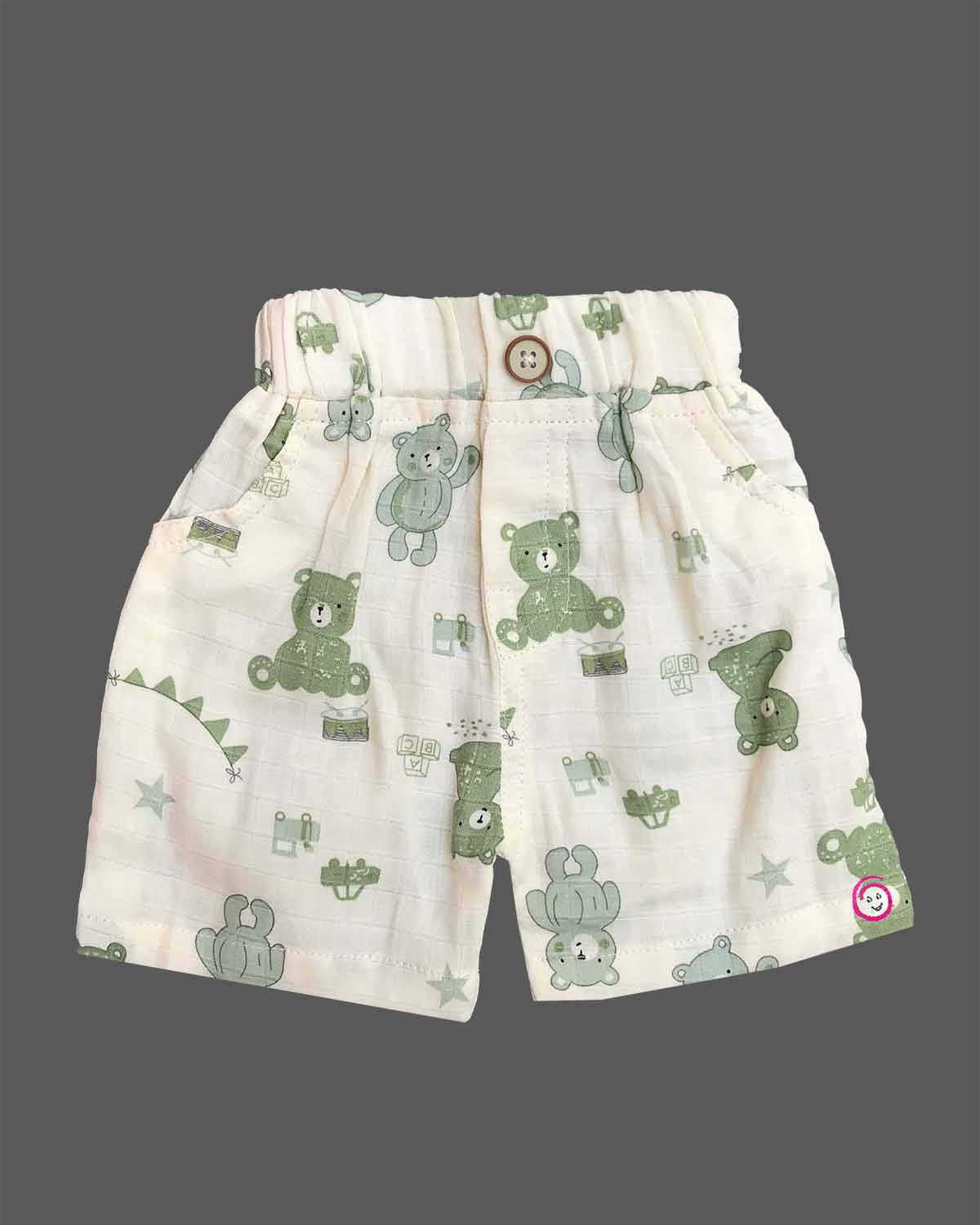 Boys Cotton Top & Shorts Set For Playdates & Summer Vacations