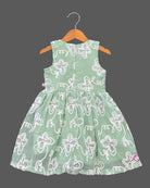Embroidered net party frock with matching tailored blazer for kids party wear