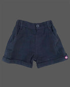 Black premium muslin Cotton short sleeve button down shirt and shorts set with I love DAD pocket design for summer holidays