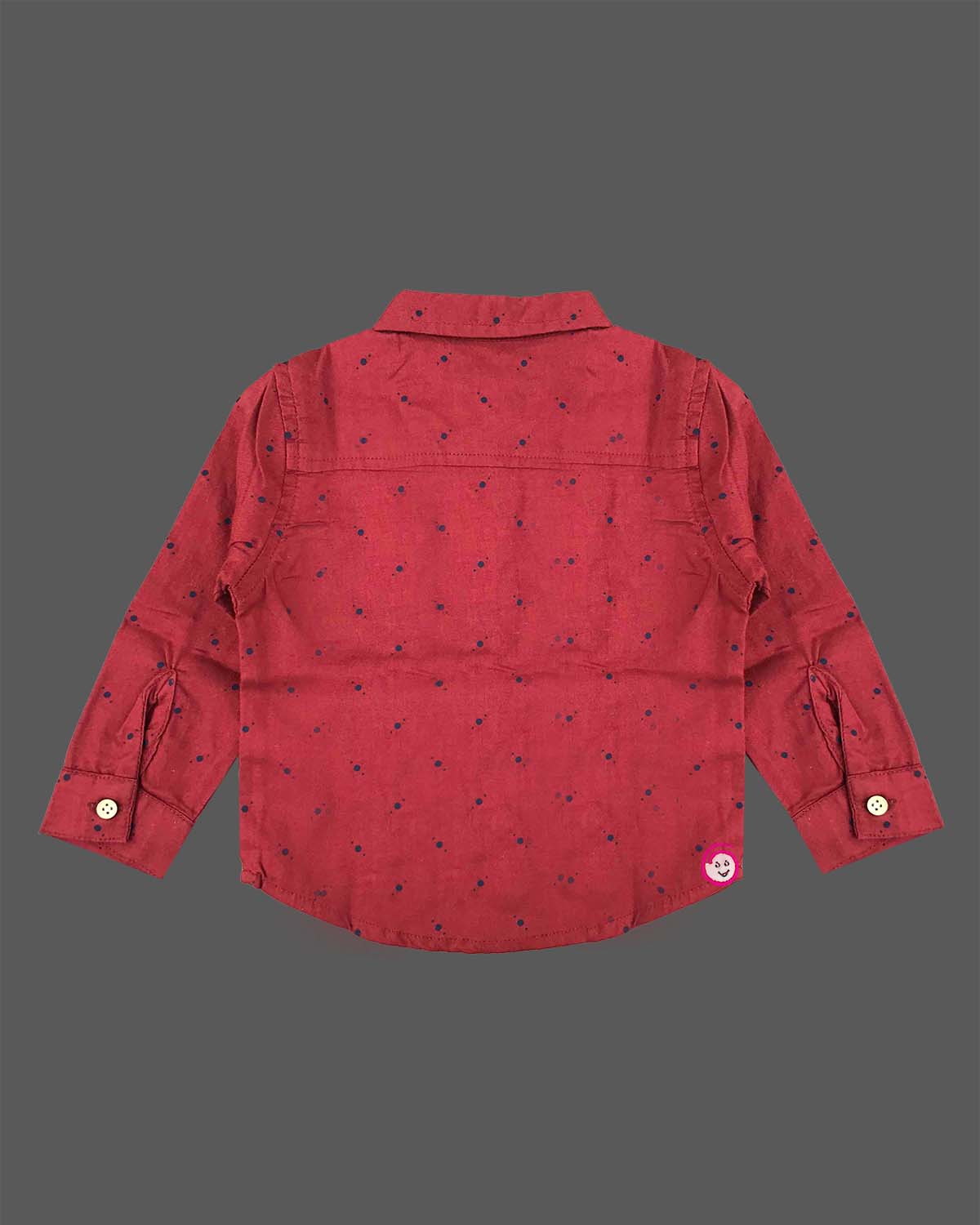 Little boy printed cotton shirt full sleeves button down for casual outings and birthday parties