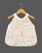 Toddler Sheer Frock round Neck Sleeveless Western Wear Frock