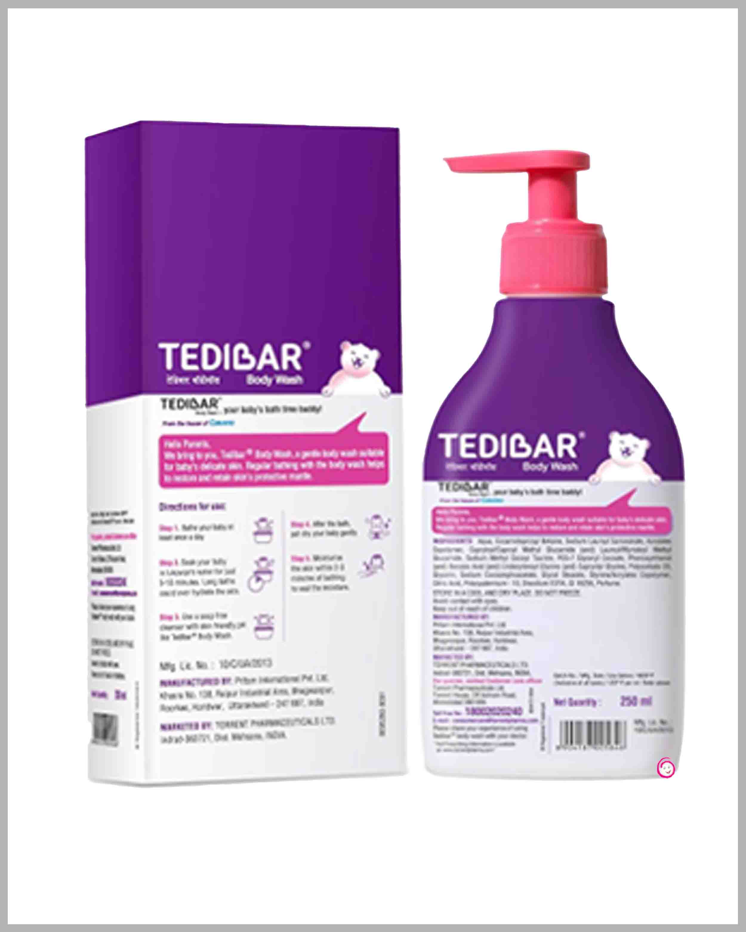 Curatio's tedibar gentle baby body wash - 250ml