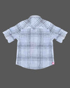 Boys checked casual shirt - White