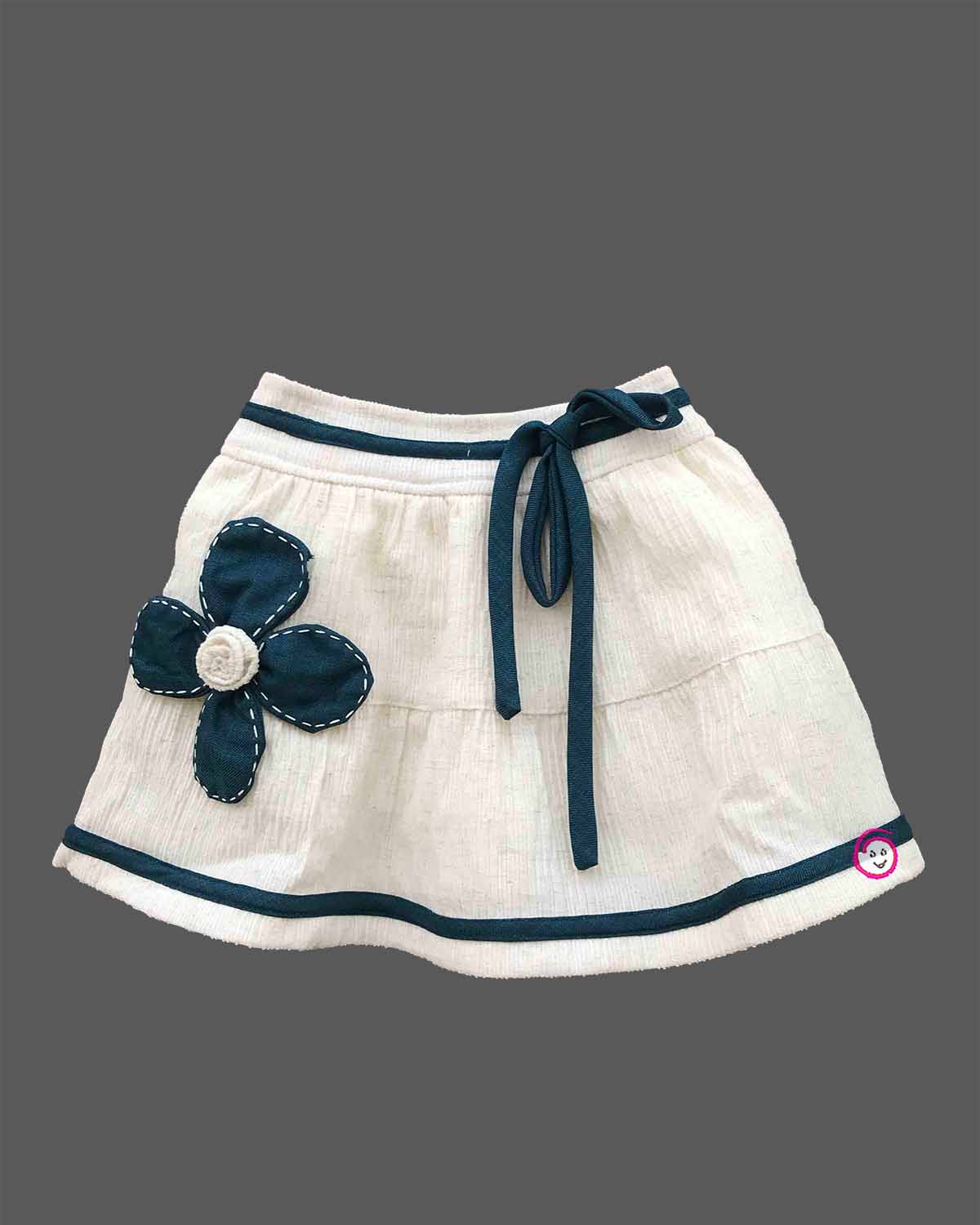Baby girl floral top skirt set with jacket for kids party wear