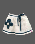 Baby girl floral top skirt set with jacket for kids party wear