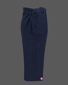 Blue boys formal suit with silver shoulder embroidery, white shirt, and bowtie