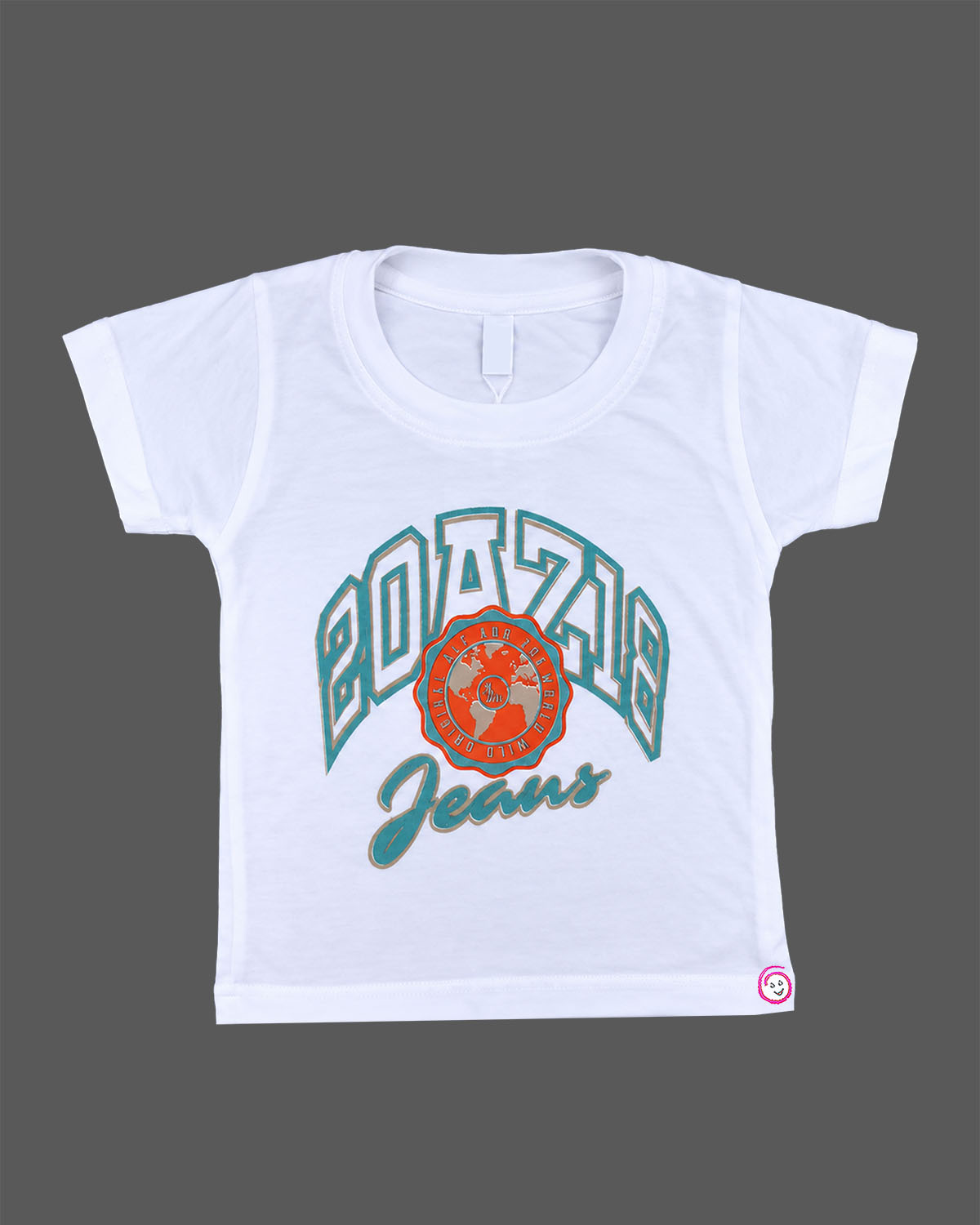 Infant boys seafoam mint green cotton shirt with full sleeve and pocket patch