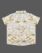 Toddler printed cotton short sleeve shirt with button down front for casual summer outings