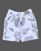 Boys printed shirt with shorts - White