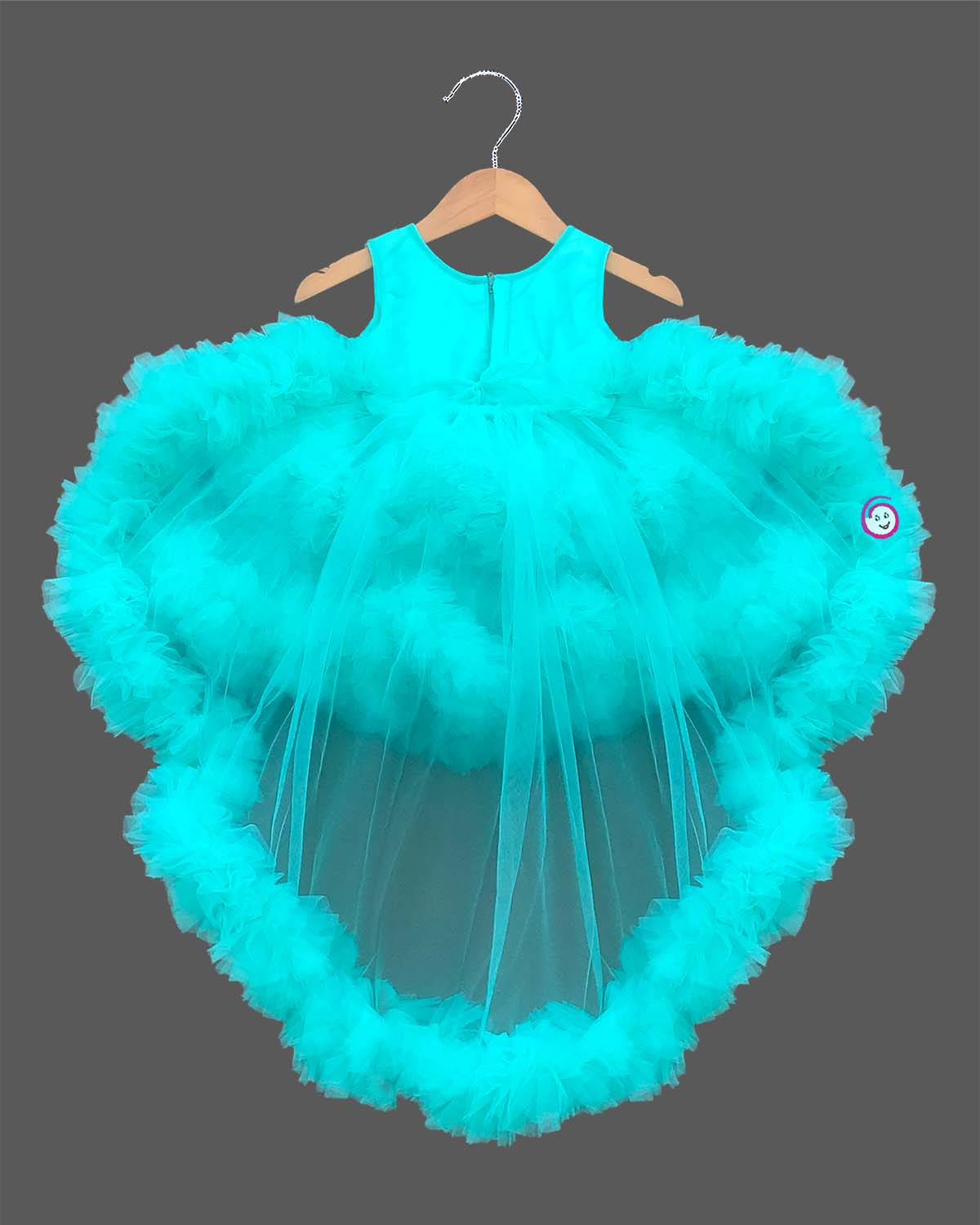 Stylish sequin party frock with bow for girls for birthday, wedding, and reception functions