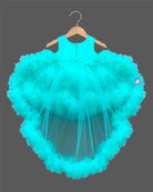 Stylish sequin party frock with bow for girls for birthday, wedding, and reception functions
